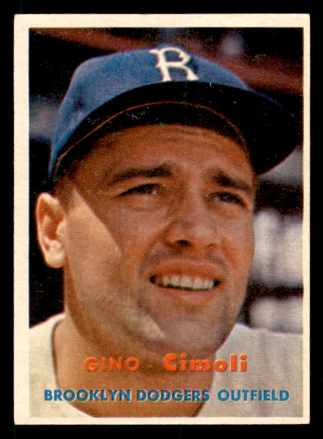 1957 Topps Baseball #319 Gino Cimoli Dodgers EX-MT 539487