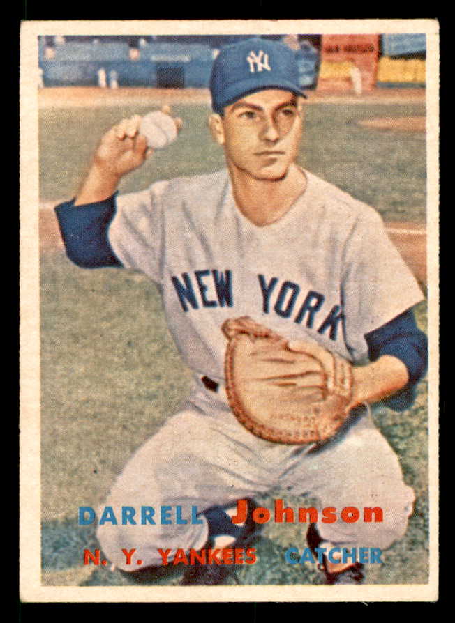 1957 Topps Baseball #306 Darrell Johnson Yankees EX-MT 539488