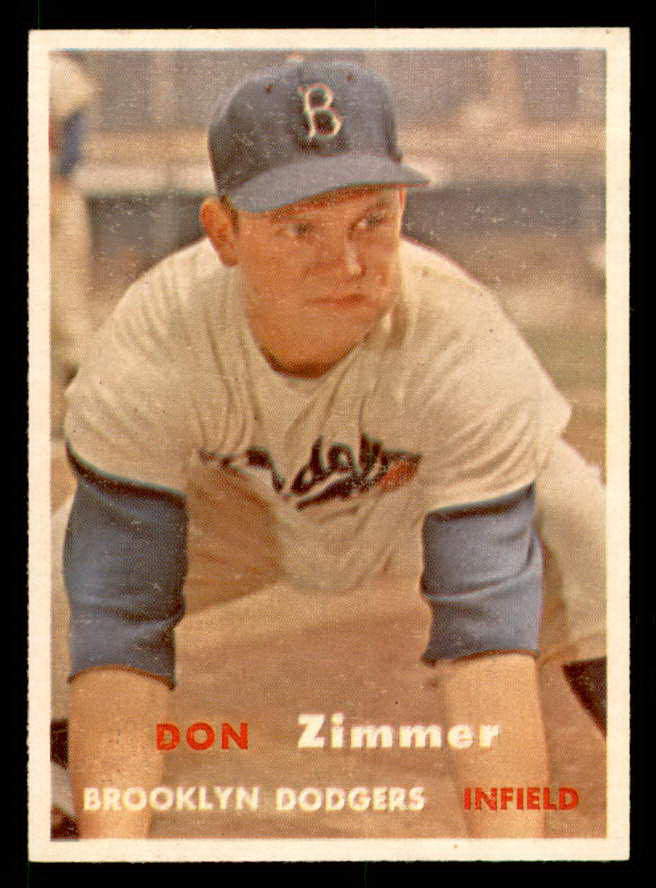 1957 Topps Baseball #284 Don Zimmer Dodgers NR-MT 539489