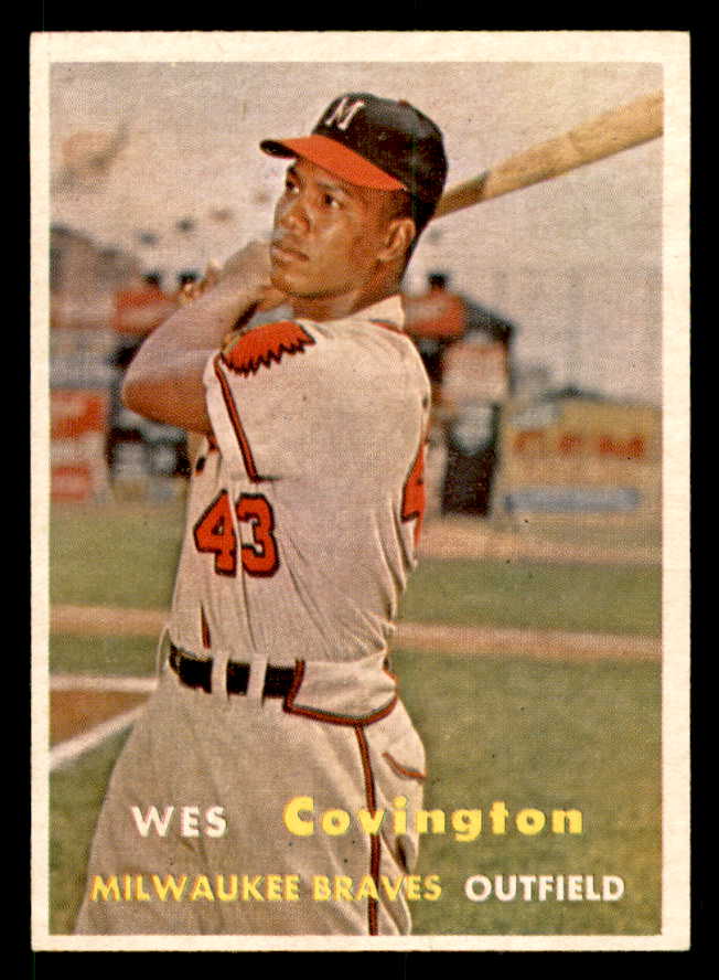 1957 Topps Baseball #283 Wes Covington Braves EX-MT 539490