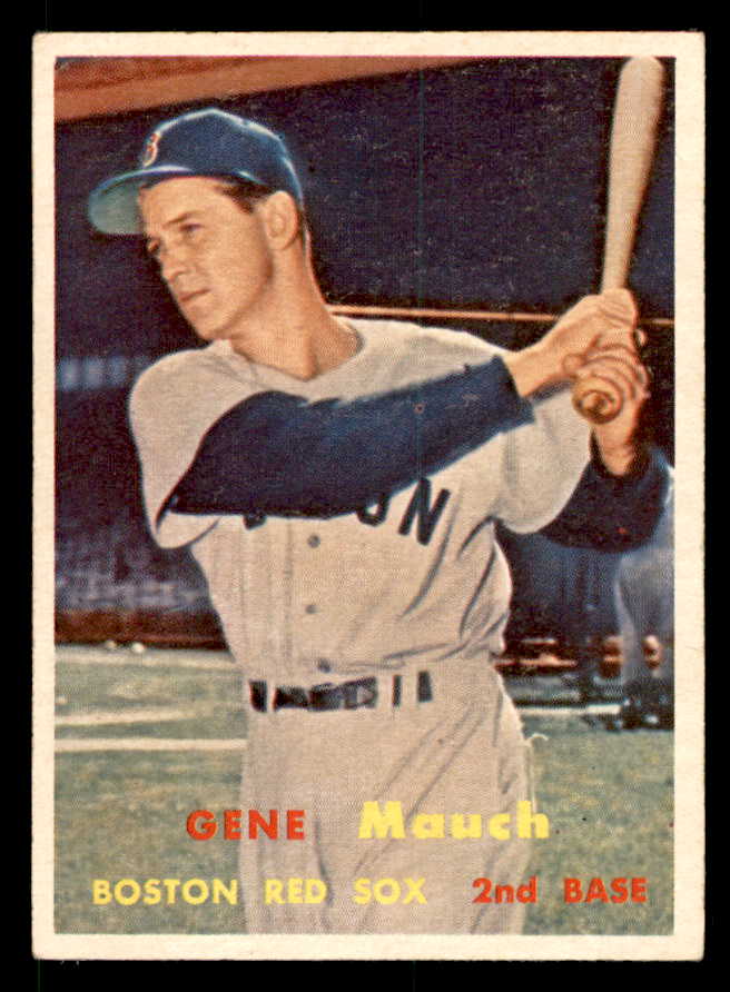 1957 Topps Baseball #342 Gene Mauch Red Sox EX+ 539491