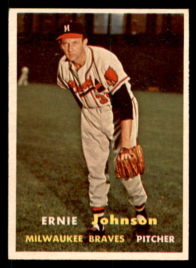 1957 Topps Baseball #333 Ernie Johnson Braves EX-MT 539495