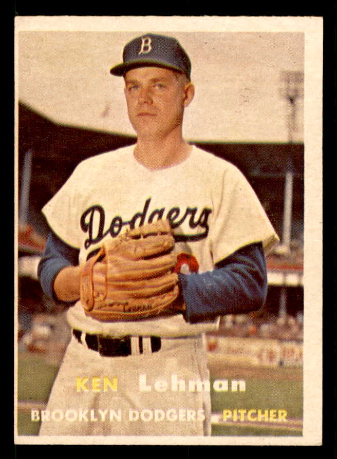 1957 Topps Baseball #366 Ken Lehman Dodgers EX-MT 539497