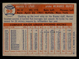 1957 Topps Baseball #090 Warren Spahn Braves VG-EX 539502