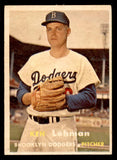 1957 Topps Baseball #366 Ken Lehman Dodgers EX-MT 539505