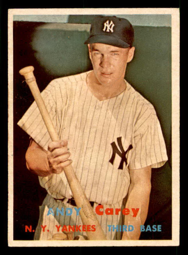 1957 Topps Baseball #290 Andy Carey Yankees NR-MT 539506