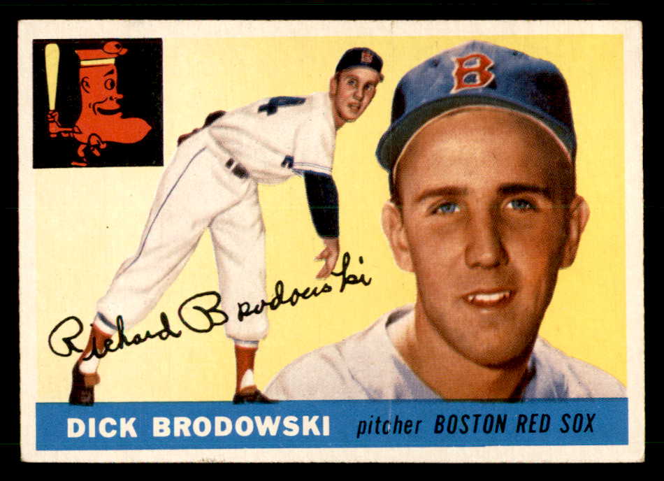 1955 Topps Baseball #171 Dick Brodowski Red Sox EX-MT 539510