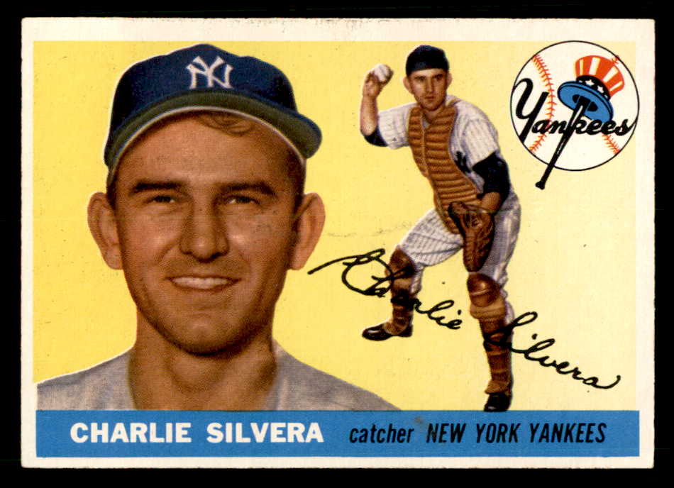 1955 Topps Baseball #188 Charlie Silvera Yankees EX-MT 539515