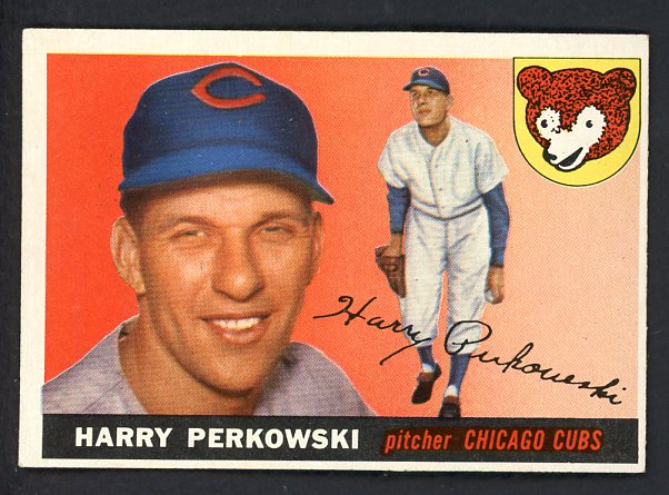 1955 Topps Baseball #184 Harry Perkowski Cubs EX-MT 539516