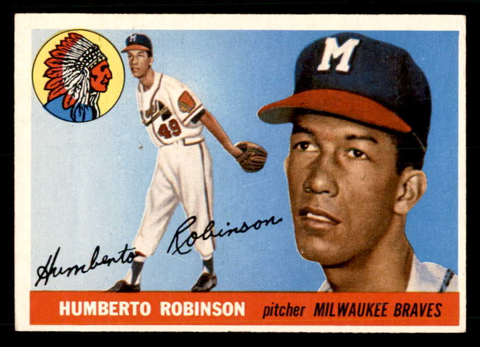 1955 Topps Baseball #182 Humberto Robinson Braves EX-MT 539518