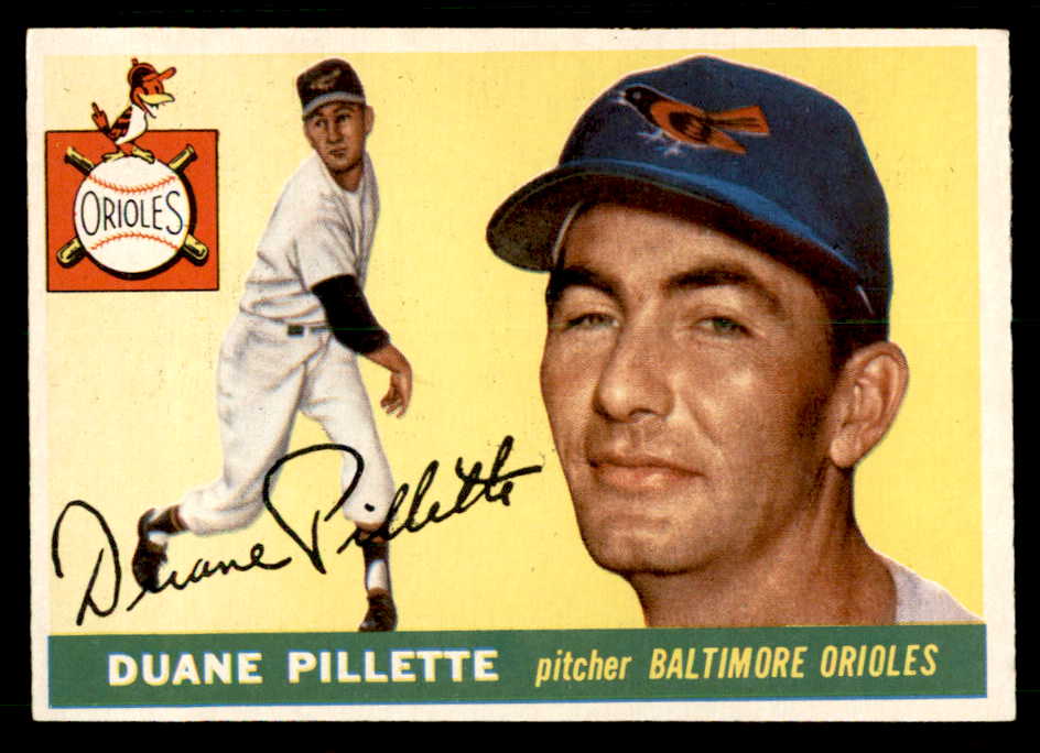 1955 Topps Baseball #168 Duane Pillette Orioles EX-MT 539523