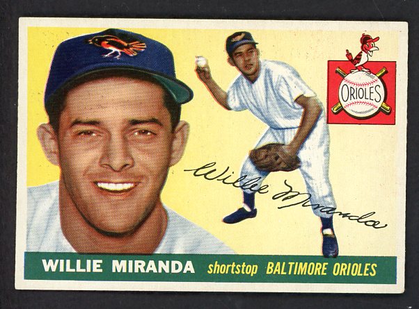1955 Topps Baseball #154 Willie Miranda Orioles EX-MT 539529