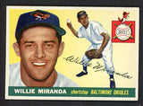 1955 Topps Baseball #154 Willie Miranda Orioles EX-MT 539529