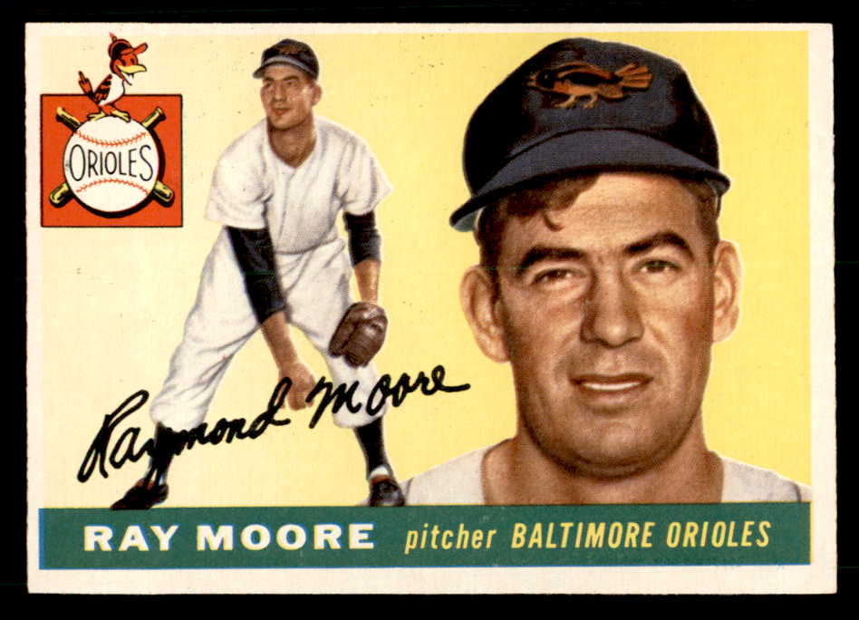 1955 Topps Baseball #208 Ray Moore Orioles EX-MT 539531