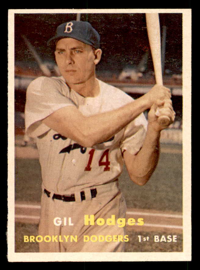 1957 Topps Baseball #080 Gil Hodges Dodgers NR-MT 539541