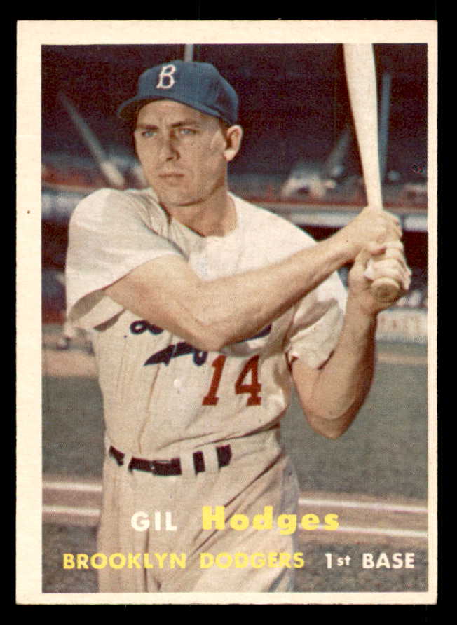 1957 Topps Baseball #080 Gil Hodges Dodgers NR-MT 539542