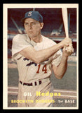 1957 Topps Baseball #080 Gil Hodges Dodgers NR-MT 539542