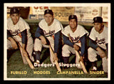 1957 Topps Baseball #400 Roy Campanella Duke Snider Gil Hodges NR-MT 539546