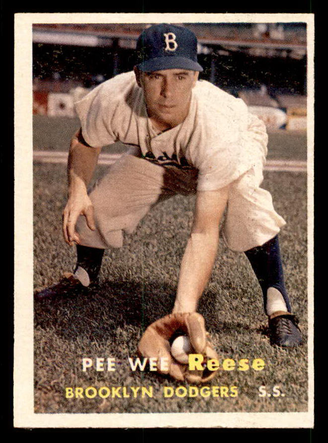 1957 Topps Baseball #030 Pee Wee Reese Dodgers NR-MT 539549