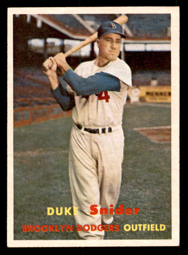 1957 Topps Baseball #170 Duke Snider Dodgers NR-MT 539551