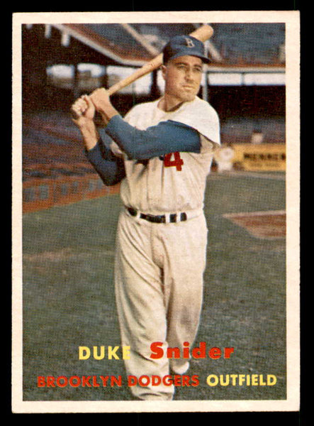 1957 Topps Baseball #170 Duke Snider Dodgers NR-MT 539551