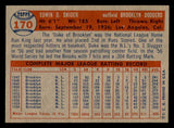 1957 Topps Baseball #170 Duke Snider Dodgers NR-MT 539551