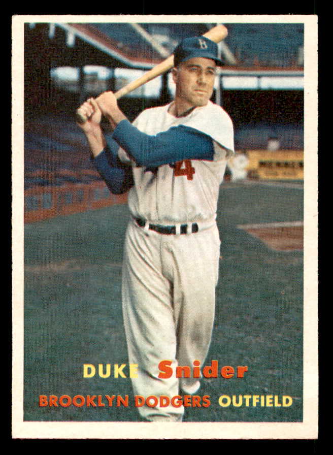 1957 Topps Baseball #170 Duke Snider Dodgers NR-MT 539552