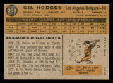 1960 Topps Baseball #295 Gil Hodges Dodgers NR-MT 539557