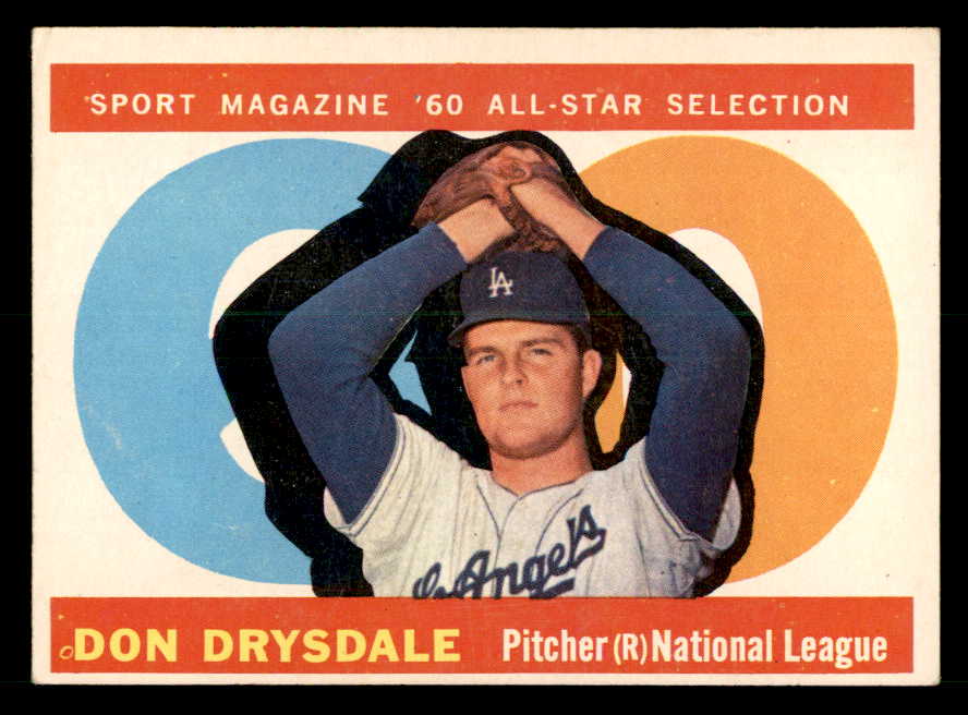 1960 Topps Baseball #570 Don Drysdale A.S. Dodgers EX-MT 539560