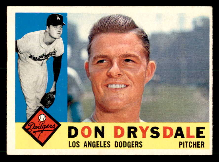 1960 Topps Baseball #475 Don Drysdale Dodgers NR-MT 539561