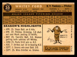 1960 Topps Baseball #035 Whitey Ford Yankees EX-MT 539562