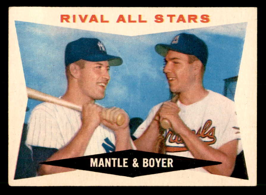 1960 Topps Baseball #160 Mickey Mantle Ken Boyer NR-MT 539566