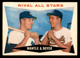 1960 Topps Baseball #160 Mickey Mantle Ken Boyer NR-MT 539566