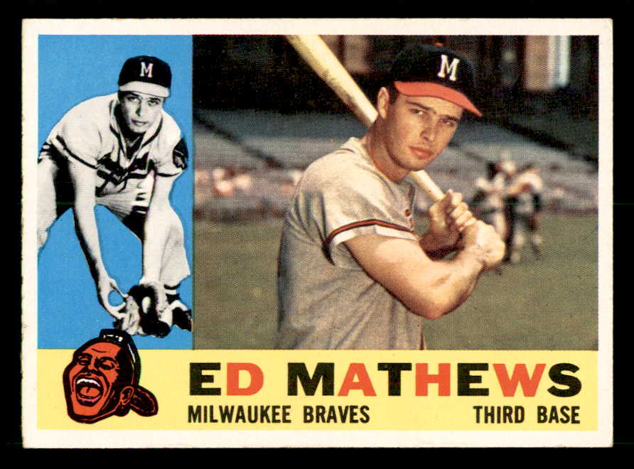 1960 Topps Baseball #420 Eddie Mathews Braves NR-MT 539573
