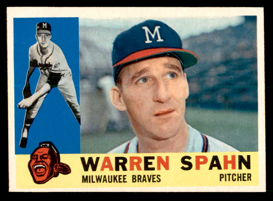 1960 Topps Baseball #445 Warren Spahn Braves NR-MT 539575