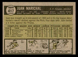 1961 Topps Baseball #417 Juan Marichal Giants EX-MT 539581