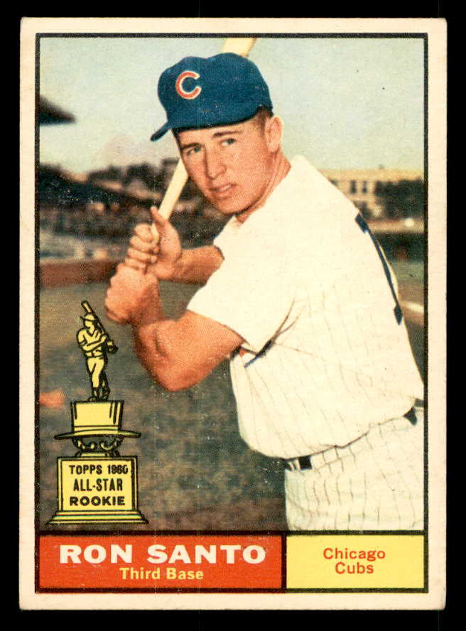 1961 Topps Baseball #035 Ron Santo Cubs EX-MT 539582