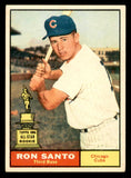 1961 Topps Baseball #035 Ron Santo Cubs EX-MT 539582