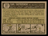 1961 Topps Baseball #287 Carl Yastrzemski Red Sox EX-MT 539587