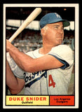 1961 Topps Baseball #443 Duke Snider Dodgers EX-MT 539592