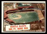 1961 Topps Baseball #406 Mickey Mantle IA Yankees EX-MT 539594