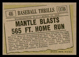 1961 Topps Baseball #406 Mickey Mantle IA Yankees EX-MT 539594
