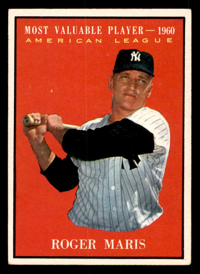 1961 Topps Baseball #478 Roger Maris MVP Yankees EX-MT 539597