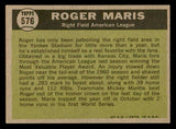 1961 Topps Baseball #576 Roger Maris A.S. Yankees EX-MT 539600