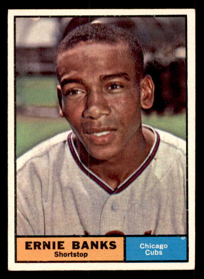 1961 Topps Baseball #350 Ernie Banks Cubs EX-MT 539614