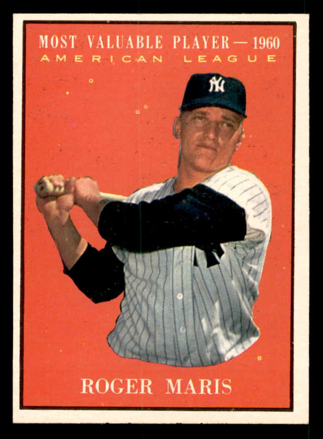 1961 Topps Baseball #478 Roger Maris MVP Yankees EX-MT 539620