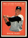 1961 Topps Baseball #478 Roger Maris MVP Yankees EX-MT 539620
