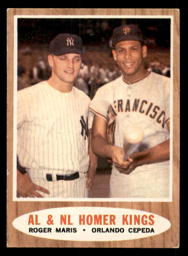 1962 Topps Baseball #401 Roger Maris Orlando Cepeda EX-MT 539624