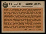 1962 Topps Baseball #401 Roger Maris Orlando Cepeda EX-MT 539624