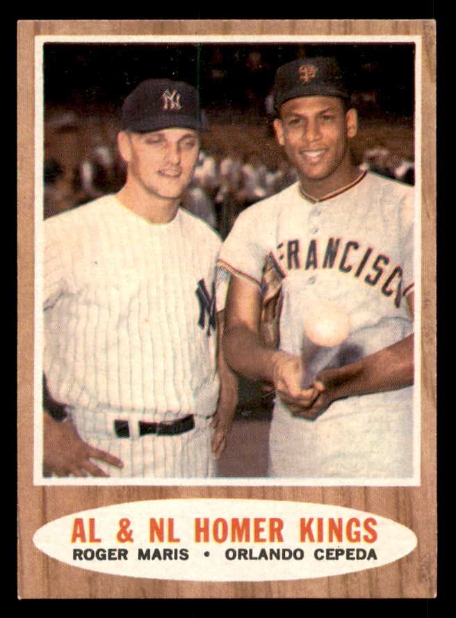 1962 Topps Baseball #401 Roger Maris Orlando Cepeda EX-MT 539625